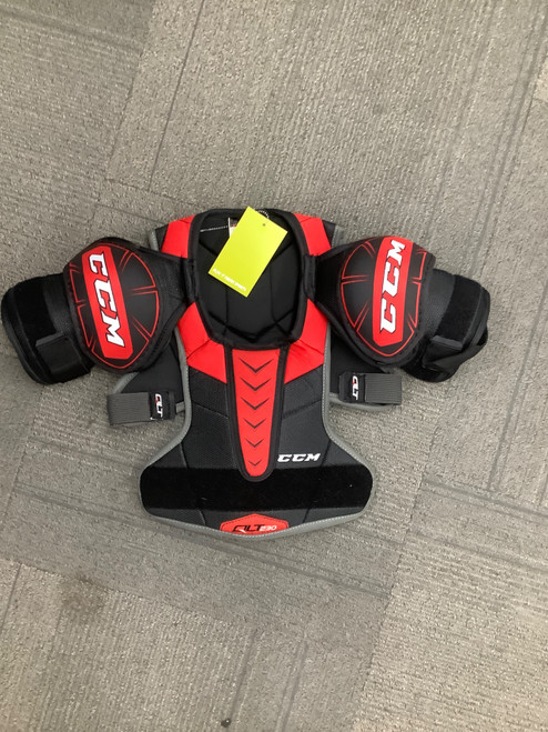 Vist Large View of Product Image Which is Used CCM QLT 230 Junior Shoulder Pads SM