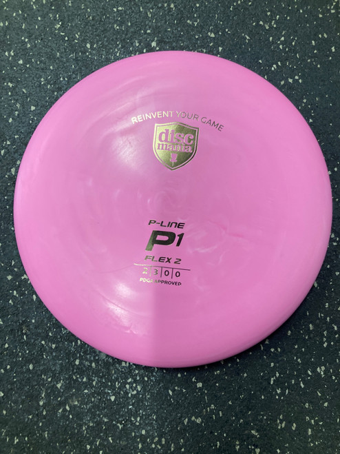 Vist Large View of Product Image Which is Used Discmania P-LINE P1 FLEX 2 Disc Golf Putter Pink