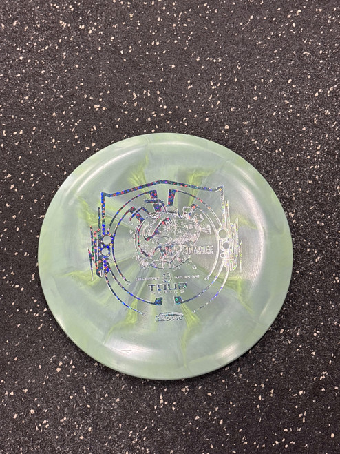 Vist Large View of Product Image Which is Used Discraft ESP ZOMBEE TS LEDGESTONE 2021 Disc Golf Driver Green