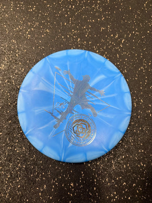 Vist Large View of Product Image Which is Used Dynamic Discs EMAC JUDGE POF Disc Golf Putter Royal Blue
