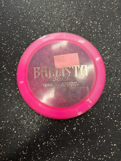 Vist Large View of Product Image Which is Used Latitude 64 OPTO BALLISTA PRO Disc Golf Driver Pink