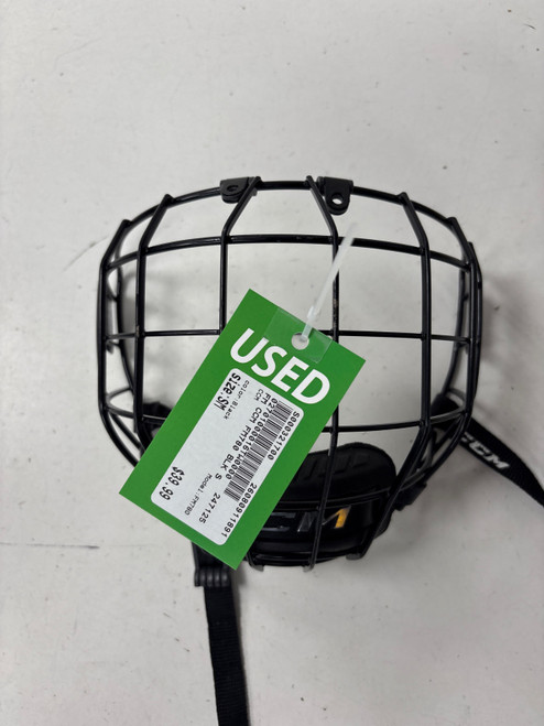 Vist Large View of Product Image Which is Used CCM FM780 Hockey Wire Mask Black SM