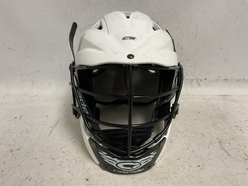 Vist Large View of Product Image Which is Used Cascade CS Lacrosse Helmet White One Size