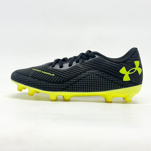 Vist Large View of Product Image Which is Used Nike Soccer Cleats Black And Optic Yellow Junior 04.5