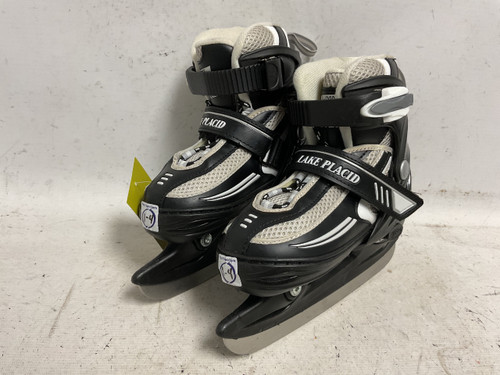 Vist Large View of Product Image Which is Used Lake Placid ADJ 1-4 Boys Softboot Skate Black Adjustable