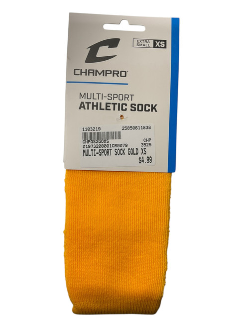 Vist Large View of Product Image Which is New MULTI-SPORT SOCK GOLD XS 11838-CHPAS2GOXS