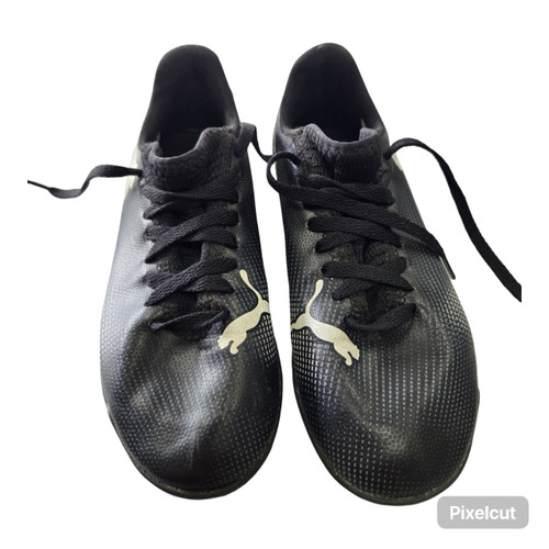 Vist Large View of Product Image Which is Used Puma TURF CLEAT SZ13Y Soccer Turf Shoes Black Youth 13.0