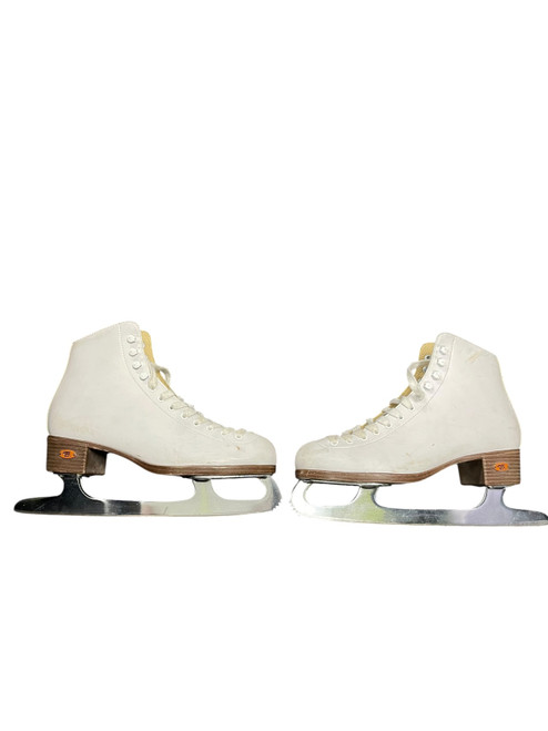 Vist Large View of Product Image Which is Used Riedell 110W WomensFigure Skate White Senior 7