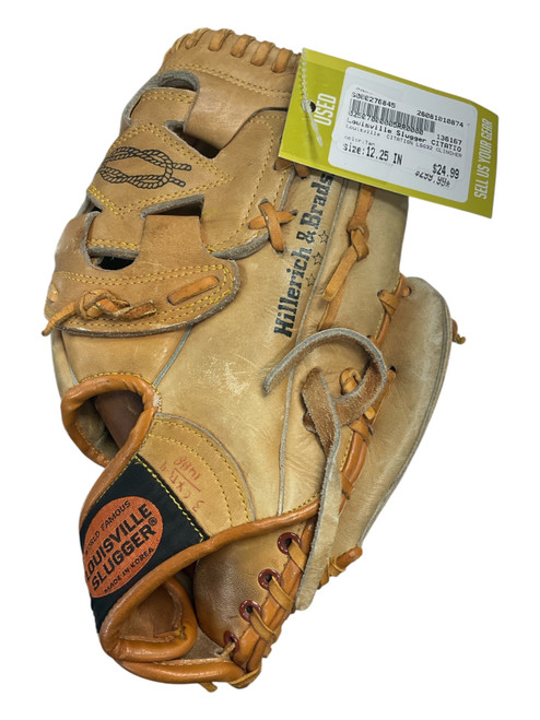 Vist Large View of Product Image Which is Used Louisville Slugger CITATION LSG32 CLINCHER BB/SB Glove RH Throw Tan 12 1/4"