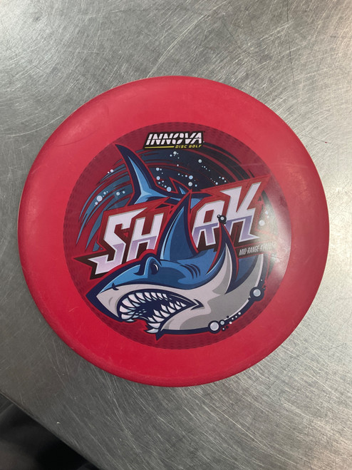 Vist Large View of Product Image Which is Used Innova SHARK MID-RANGE Disc Golf Mid Range Red