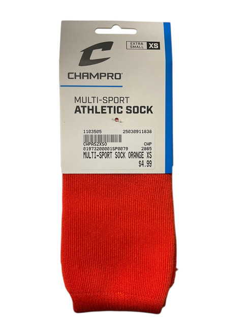 Vist Large View of Product Image Which is New MULTI-SPORT SOCK ORANGE XS 11838-CHPAS2XSO