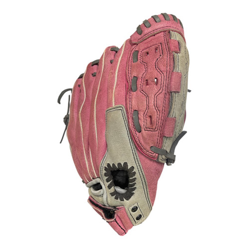 Vist Large View of Product Image Which is Used Wilson A440 BB/SB Glove RH Throw Pink 12"