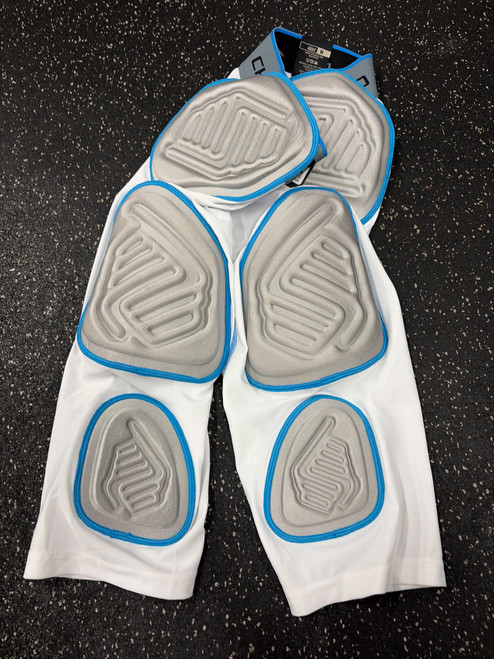 Vist Large View of Product Image Which is Used Champro NWT BULL RUSH 7 PAD ADULT FB Girdles White MD