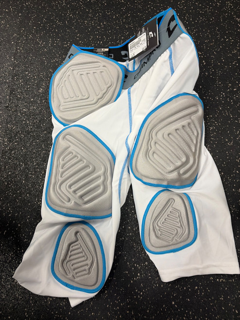 Vist Large View of Product Image Which is Used Champro NWT BULL RUSH 7 PAD ADULT FB Girdles White MD