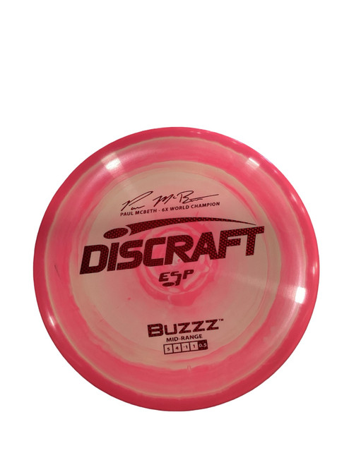 Vist Large View of Product Image Which is Used Discraft BUZZZ Disc Golf Mid Range Cardinal