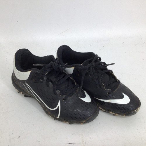 Vist Large View of Product Image Which is Used Nike HYPER DIAMOND 4 JR 1.5 BB/SB CLEATS BB/SB Cleats Black Junior 01.5