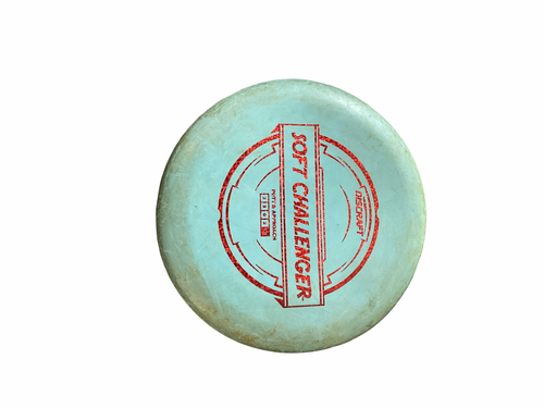 Vist Large View of Product Image Which is Used Discraft SOFT CHALLENGER Disc Golf Putter Carolina Blue