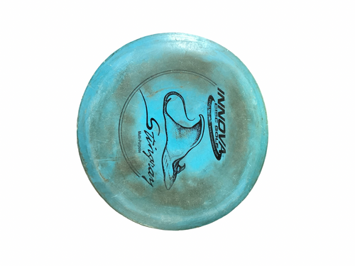 Vist Large View of Product Image Which is Used Innova DX STINGRAY Disc Golf Mid Range Royal Blue
