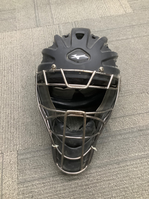 Vist Large View of Product Image Which is Used Mizuno SAMURAI Catchers Helmet w/Mask Black M/L