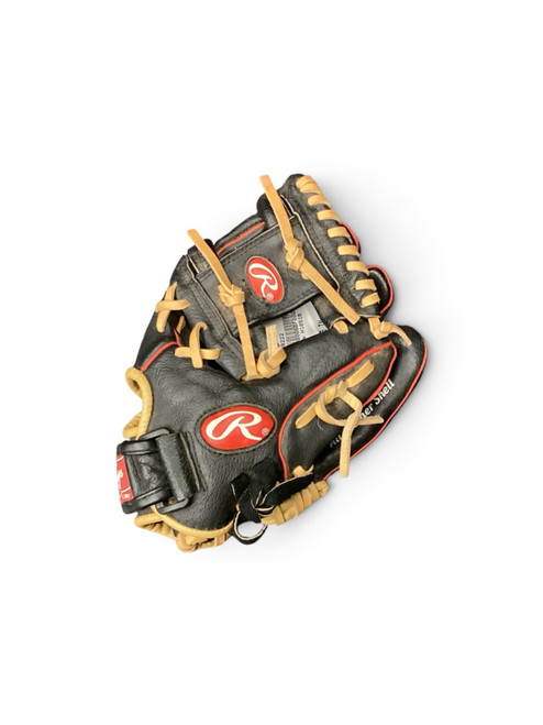 Vist Large View of Product Image Which is Used Rawlings H1051B BB/SB Glove RH Throw Black 10 1/2"