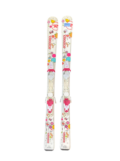 Vist Large View of Product Image Which is Used Rossignol FUN GIRL Girls DH Ski/Binding White 120 cm