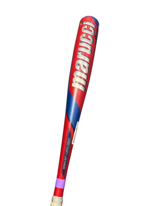 Vist Large View of Product Image Which is Used Marucci MSBC95A BB/SB Senior League Bat White/Royal/Red 31"
