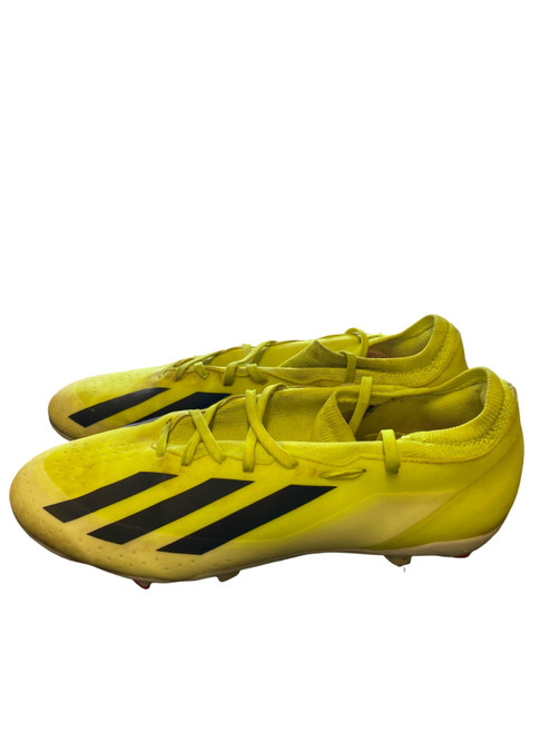 Vist Large View of Product Image Which is Used Adidas Soccer Cleats Yellow Senior 10.5