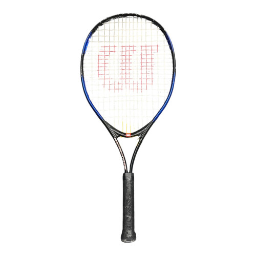Vist Large View of Product Image Which is Used Wilson ADVANTAGE Junior Tennis Racquet Navy Blue 25"