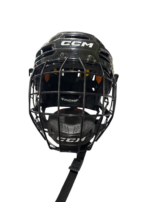 Vist Large View of Product Image Which is Used CCM TACKS 720 Helmet Cage Combo Black MD