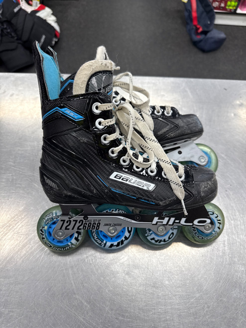 Vist Large View of Product Image Which is Used Bauer RSX Roller Hockey Skates None Junior 04