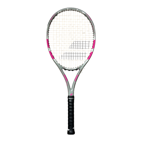 Vist Large View of Product Image Which is Used Babolat FLOW LITE Adult Tennis Racquet Grey 4"