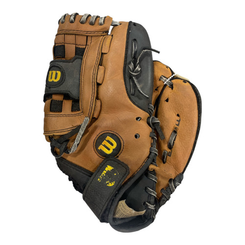 Vist Large View of Product Image Which is Used Wilson A300 BB/SB Glove RH Throw Brown 11 1/2"