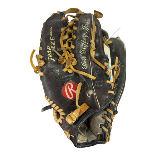 Vist Large View of Product Image Which is Used Rawlings RKG24 BB/SB Glove RH Throw Black 12"