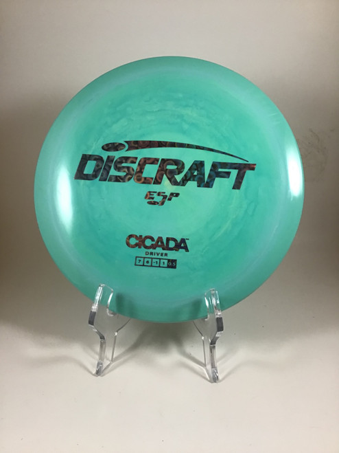 Vist Large View of Product Image Which is Used Discraft ESP CICADA Disc Golf Driver Green 170g