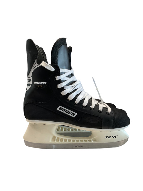 Vist Large View of Product Image Which is Used Bauer IMPACT 75 SZ 10 Senior Hockey Skate Senior 10