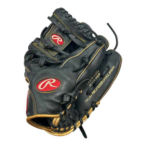 Vist Large View of Product Image Which is Used Rawlings R9314-2BG RHT GLOVE BB/SB Glove RH Throw Black 11 1/2"