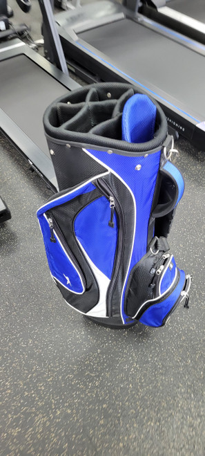 Vist Large View of Product Image Which is Used Slazenger 7 WAY Mens Cart Bag Navy Blue