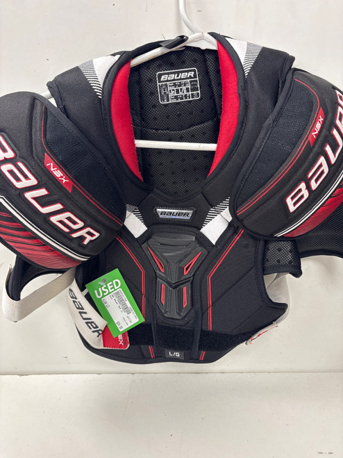 Vist Large View of Product Image Which is Used Bauer NSX Junior Shoulder Pads LG