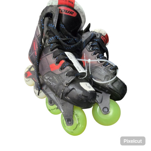 Vist Large View of Product Image Which is Used Tour Skate CODE GX ADULT SKATES Roller Hockey Skates Black Senior 6