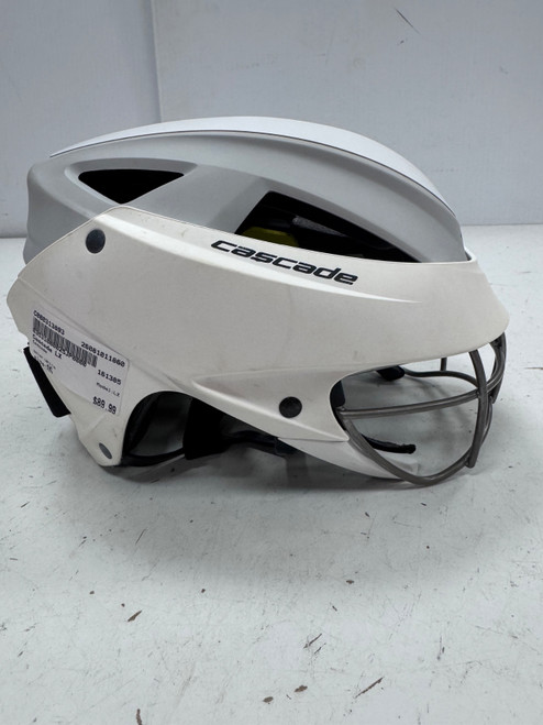 Vist Large View of Product Image Which is Used Cascade LX Lacrosse Helmet White One Size