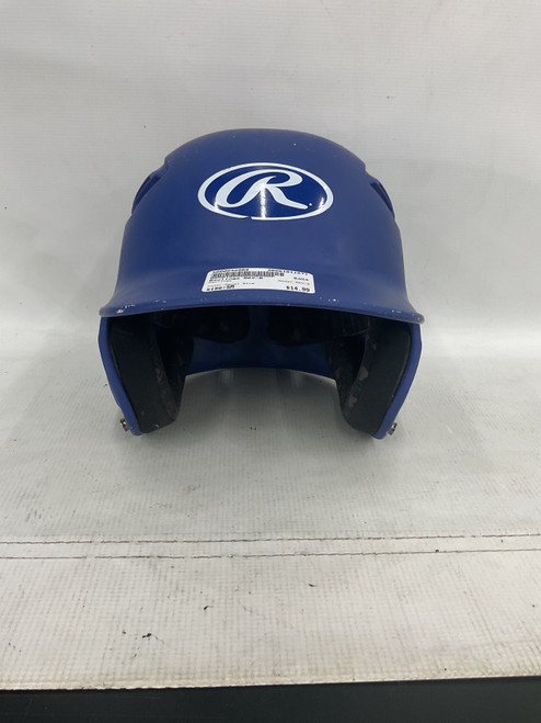 Vist Large View of Product Image Which is Used Rawlings REV-B Batting Helmet No Mask Royal Blue SM
