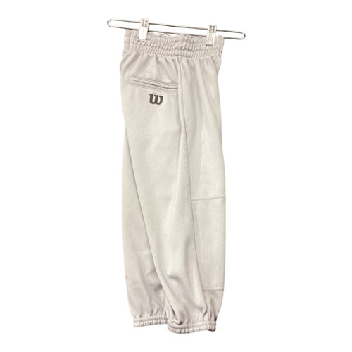 Vist Large View of Product Image Which is Used Wilson BASEBALL PANTS BB/SB Pant Boys Grey XXS