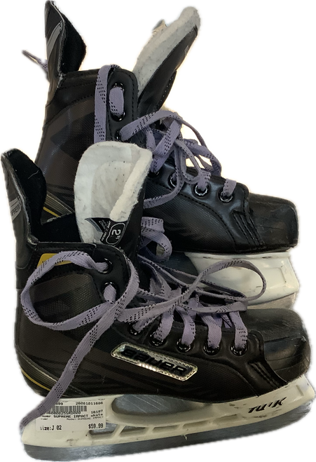 Vist Large View of Product Image Which is Used Bauer SUPREME IMPACT Junior Hockey Skate Junior 02