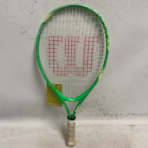 Vist Large View of Product Image Which is Used Wilson 19 Junior Tennis Racquet Kelly green 19"