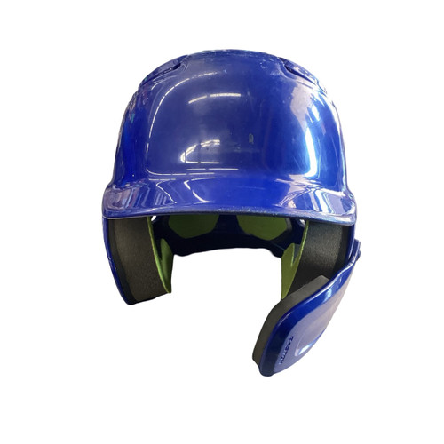 Vist Large View of Product Image Which is Used Easton 6 1/4 - 6 7/8 W/ JAW GUARD Batting Helmet w/Mask Royal Blue SM