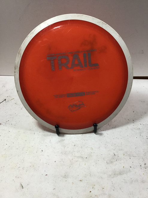 Vist Large View of Product Image Which is Used MVP NEUTRON TRAIL Disc Golf Driver Orange 171g