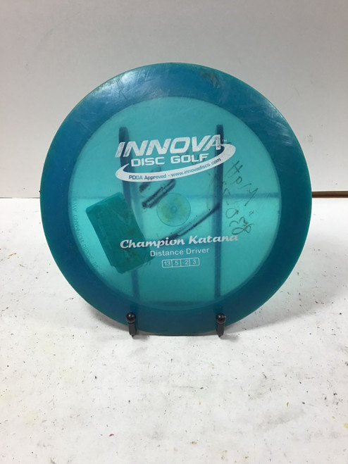Vist Large View of Product Image Which is Used Innova CHAMPION KATANA Disc Golf Driver Royal Blue 175g