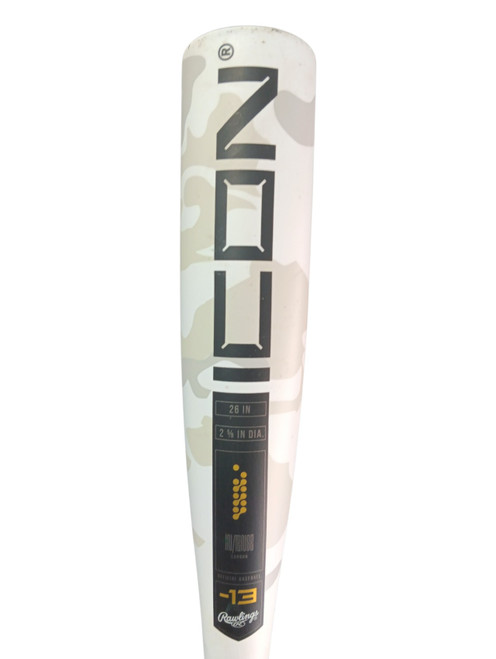 Vist Large View of Product Image Which is Used Rawlings ICON JUNIOR BIG BARREL BB/SB USSSA 2 5/8 Bat 26"