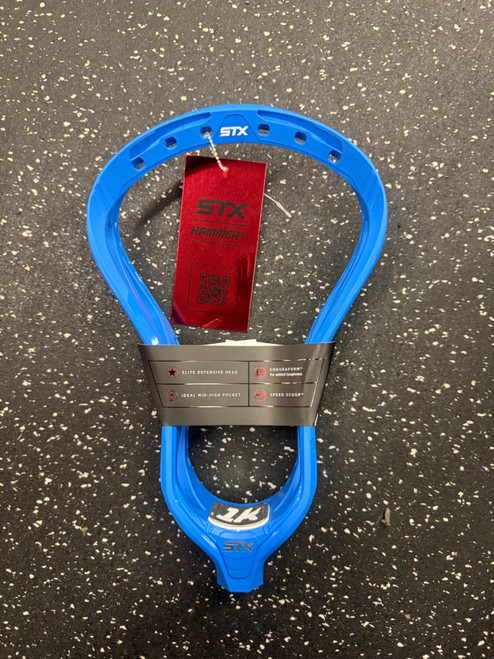 Vist Large View of Product Image Which is Used STX HAMMER 1K UNSTRUNG Mens Lacrosse Head Royal Blue