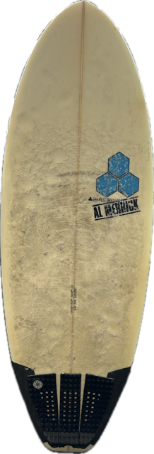 Vist Large View of Product Image Which is Used Al Merrick JOE Surfboard White 5Ft 1In
